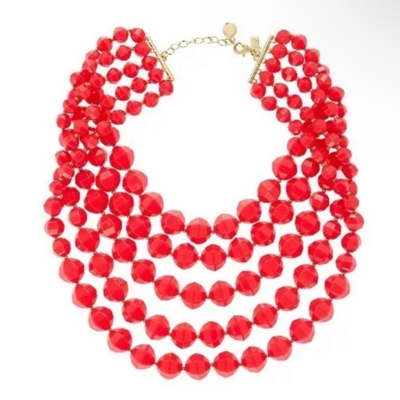 Kate Spade Cut to the Chase 5 Line Necklace EUC - Picture 2 of 3